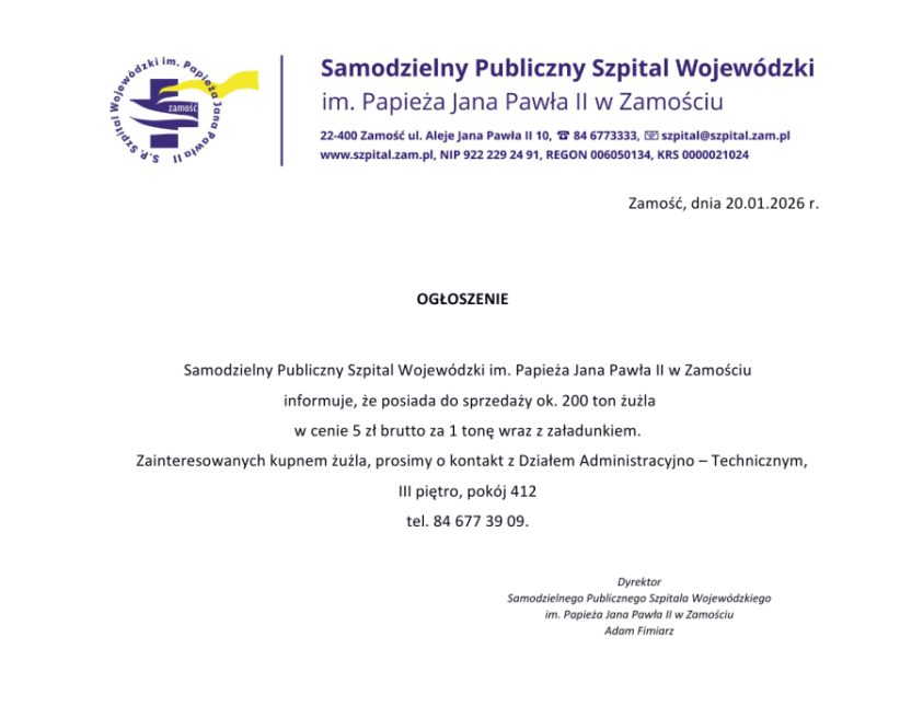 Ilustracja do artykułu: OGŁOSZENIE