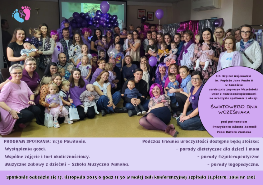 Ilustracja do artykułu: Światowy Dzień Wcześniaka w Szpitalu Wojewódzkim w Zamościu