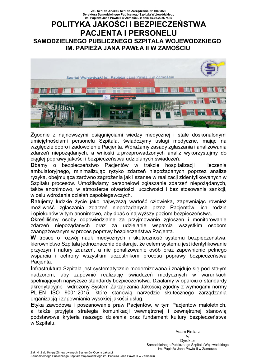 Ilustracja systemu zarządzania jakością